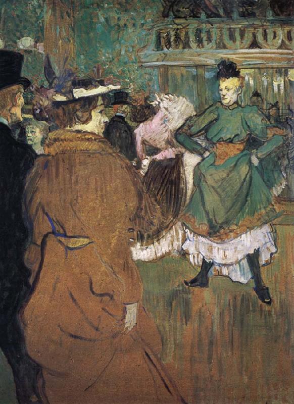 Henri  Toulouse-Lautrec Le Depart du Qua drille au Moulin Rouge oil painting picture